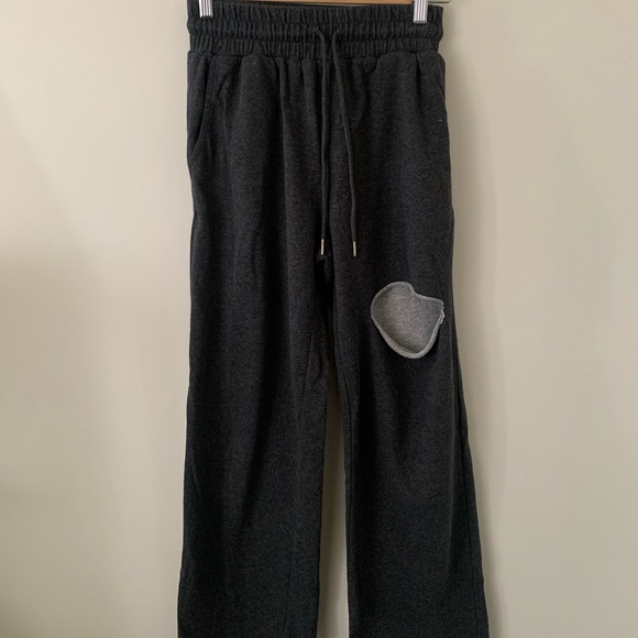 GARAGE WIDE LEG PANTS WITH SLIT - Picture 1 of 5